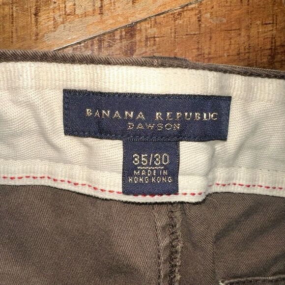 Banana Republic Dawson brown cotton 35x30 pants - Picture 2 of 4